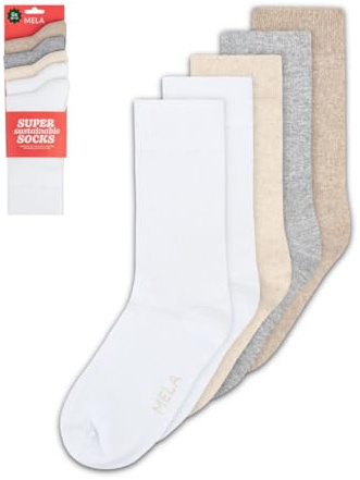 Mela - Socken 5er Pack Basic | Nachhaltig mit Fairtrade Cotton, GOTS & Grüner Knopf Zertifizierung