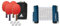 JOOLA Tischtennisset Family Advanced, 4 Tischtennisschläger + 6 Tischtennisbälle 3Star & ausziehbares tragbares Tischtennisnetz Connect, Set (verstellbare Länge)