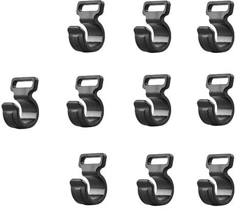 10 Stück Kunststoff-C-Klemmen für Camping, 22 mm Zeltstangen-Clips, für Zeltabdeckungen, Mountain-Ausrüstung, Reisezelt-Zubehör