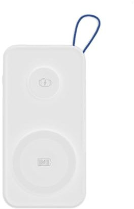 3mk Powerbank PastelUp 10000mAh con Magsafe + Cargador Apple Watch Blanco