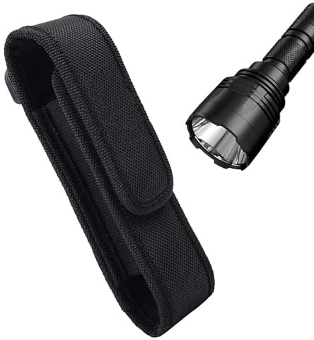 Funda para linterna, soporte de linterna de nailon, bolsa de linterna portátil, funda de cinturón de antorcha, soporte de linterna de caza, funda de linterna de cinturón de trabajo, funda de