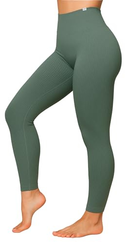 SMILODOX Leggings Damen High Waist Amaze RIPP, Blickdichte Sporthose aus Rippstoff, V-Shape Seamless Scrunch Sport Leggins, Squat-Sicher für Yoga Fitness & Alltag