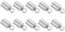Operitacx 10St Glocke armbandverschluss schmuckherstellung DIY Schmuckteile metallkasten Schmuckverzierung Kabel Verschlüsse Schmuckkordelverschluss schmuck schnur verbinder Legierung Silver