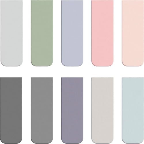 Kryzulax 10 Stück Lesezeichen Magnetisch,Magnet Lesezeichen,Magnet Seiten Markierungen für Lehrer,Studenten, Buchliebhaber, Schule Heimbürobedarf