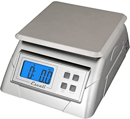 Escali 136DK Balance de Cuisine Nutro, Balance Numérique Pour Cuisiner, Accessoire Cuisine, Ideal Pour Dosages, 6 kg (13 lb), Argenté,17,8 x 24,1 x 8,9 cm