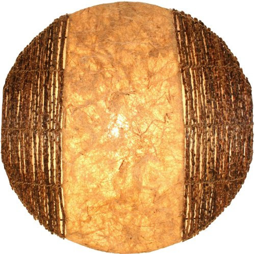 GURU SHOP Wandlampe/Wandleuchte, in Bali Handgefertigt aus Naturmaterial - Modell Sulawesi, 50x50x15 cm