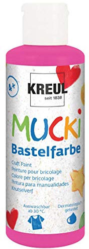 80 ml Mucki Bastelfarbe Malfarbe Farbe Kinder Primärrot