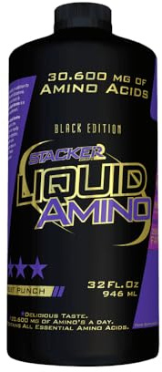 Stacker2 Amino Liquid Aminosäure BCAA Muskelaufbau BodybuildingFruit Punch (946ml)