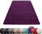 HomebyHome Shaggy Teppich Läufer Flur 80 x 150 cm - Shaggy Teppich Hochflor Violett Extra Weich und Flauschig - Bettvorleger Teppiche für Schlafzimmer - Waschbarer Küchenläufer - Carpet, Halı, Kilim
