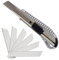 SBS Profi Alu Cuttermesser | 18mm Teppichmesser | incl. Ersatzklingen | Menge wählbar - 100 Klingen