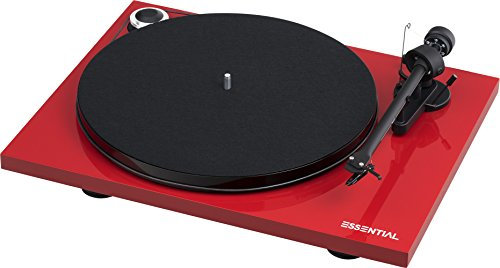 Pro-Ject Essential III, Audiophiler „Best Buy“ Plattenspieler (Rot)