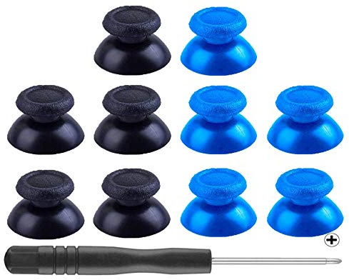 Mekela - 5 Pares (10 Piezas) de Repuesto para mandos de Playstation 4 PS4