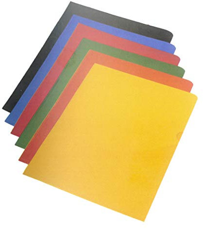 Sichthülle A4 L PVC oben und rechts offen 10 Stück (schwarz)