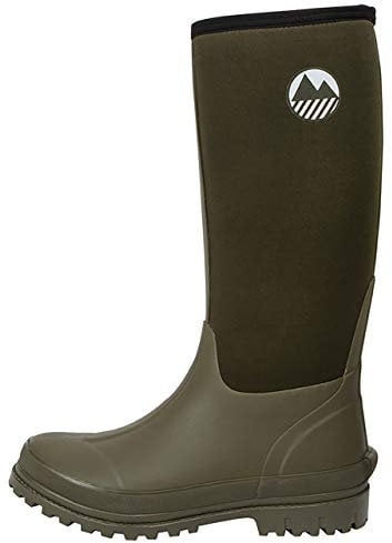 Lakeland Active Men's Rydal Neoprene & Rubber Wellington Boots - Moss Green - 9 UK