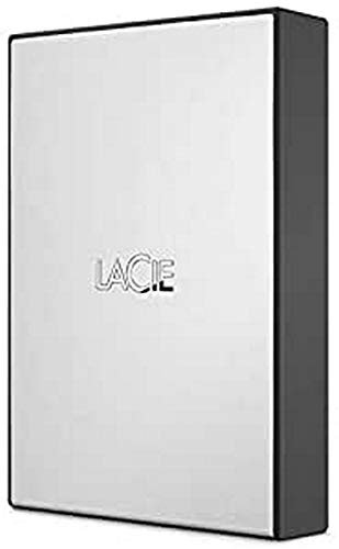 LaCie USB 3.0 Drive, 4 TB, disco duro externo portátil para Mac y PC, 2,5, USB 3.0, color plata (STHY4000800)