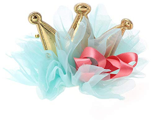 Pssopp Pet Haarschmuck Hund Krone Haarspange Hund Katze Geburtstag Haarschmuck Hund Katze Haarspange Kopfschmuck für Mädchen Kleine Medium Große Hunde Katzen