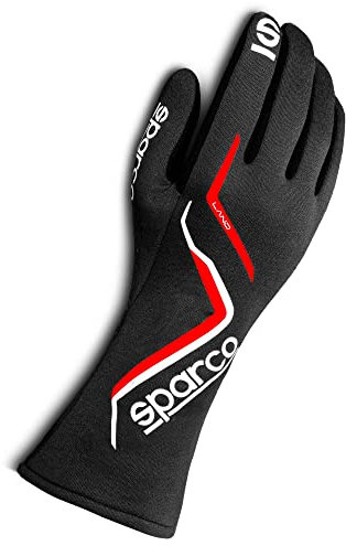 Sparco 00135706NR Land 2020 Guanti da Corsa, Nero, 6