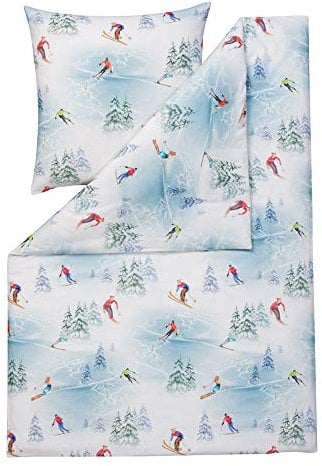 ESTELLA Feinflanell Bettwäsche Aspen weiss 1 Bettbezug 155 x 220 cm + 1 Kissenbezug 80 x 80 cm