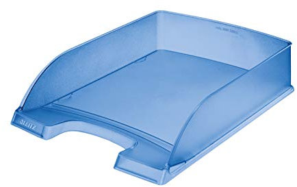 Leitz Plus Standard Briefablage DIN A4, Frosted Blue, 10 Stück