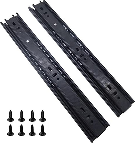 Laigoo Robuste Schubladenschienen, 25,4 cm, Vollauszug, Kugellager, 1 Paar