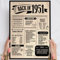 74 Geburtstag, Alte Zeitung Holzbild - Back in 1951 Vintage - personalisierbar zum Hinstellen/Aufhängen opt. beleuchtet 74 Geburtstag Frau, 74 Geburtstag Mann, 74. Geburtstag - persönliches Geschenk