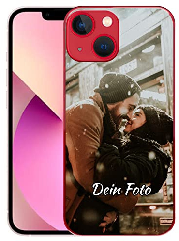 König Design Handyhülle mit Foto für Apple iPhone 13 Mini - Personalisierte Hülle, selber gestalten, mit Bild - Schutzhülle aus weichem TPU Silikon Gel Material