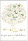 ARKRAFT Biglietti auguri matrimonio portasoldi 17 x 12 cm albero con fiore azzuro (M25)