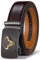 BULLIANT Gürtel Herren, Gürtel Ratsche Ledergürtel Automatikschließe für Herren Anzug Business Kleidung,Breit 35mm,Größe Angepasst(Kaffee Braun-135cm/40-46 taille verstellbar)