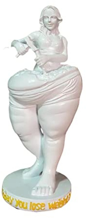 RAY'S Selbstschnitzende Bodybuilding-Harz-Figur, Muskelfigur, Skulptur, erinnert Sie daran, schlanke Statue zu bekommen, Fitnessstudio, Yoga, Studio, kreatives Geschenk für Frau, Freundin