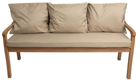Bankauflage für Gartenbank- Polsterauflage für & Hollywoodschaukel-Gartenschaukel Kissen-hollywoodschaukel Kissen-bankkissen Outdoor (160 x 50 x 50 cm, Beige)