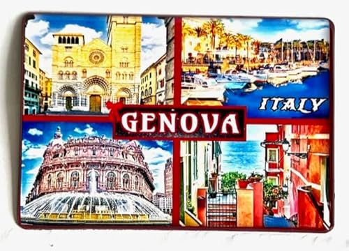 Genova Magnet Genua Souvenir Genoa -talien Genova Souvenir-Kühlschrankmagnet, Italy Fridge Magnet