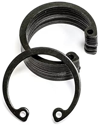 FEEIMOL Sprengring Manganstahl Sicherungsring Interne E-Clip C-Clips Geteilte Schnallen Unterlegscheiben 50mm (10 Stück)