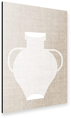 artboxONE Alu-Print 30x20 cm Linen vase White Pip von Künstler TW Living