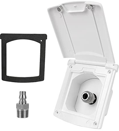 YZACK Accessoires de RV de Trappe de Remplissage d'eau Douce par gravité for Le Filtre d'entrée de remorque de Camping-Car de Bateau de RV (Color : Blanc, Size : 1 UK)