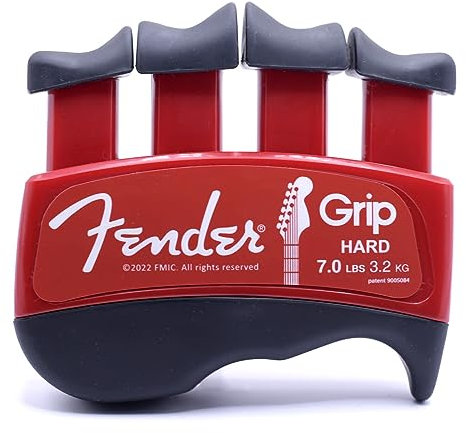 Fender Grip Hand- und Fingertrainer (hart – 3,2 kg) – bester ergonomischer Fingertrainer zur Verbesserung des Spiels auf allen Saiteninstrumenten (Gitarre, Bass, Violine usw.)