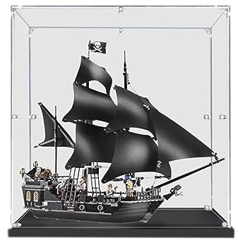 Acryl-Vitrine für Lego Fluch der Karibik Black Pearl 4184 Vitrine, schützen und dekorieren, Modell mit staubdichter Aufbewahrung, Sammlerstücke (2 mm, transparent)