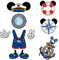 Qweryboo 10 Pcs Large Cruise Door Magnet Stickers, Cute Mouse Captain Sea Navigation Car Cruise Door Decorations Anchor Cruise Decor for Holiday Carnival Cruise Refrigerator Door(Blue)