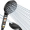Digiroot Hard Water Filter Shower Head, 15 Stage Shower Filter, 7 Spray Modes High Pressure Shower Head and 1.5M Hose, Universal Handheld Water Softener Shower Heads, Remove Residual Chlorine - Black