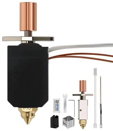 HzdaDeve Keramik-Hotend für Creality K1/K1 Max Ender 3 V3 KE Heizblock Hot-End-Kit hohe Wärmeleitfähigkeit, Druckkopf-Heizblock, Hochtemperatur-Heizpatrone, Thermistor, 3D-Drucker-Zubehör
