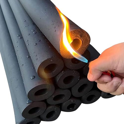YHDZWY Pipe Insulation Foam Tube Frost Protection Foam Tubing For AC Unit, Padding Tube ID 6mm ~ 110mm For Outdoor Factory Piping Scaffold Protection Foam (Size : ID48mm x T20mm x L1.8m)