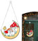 Farbige Wandhänge -Ornament -Fenster für Gartenhäuser Dekoration 7.87x7,87 Zoll,