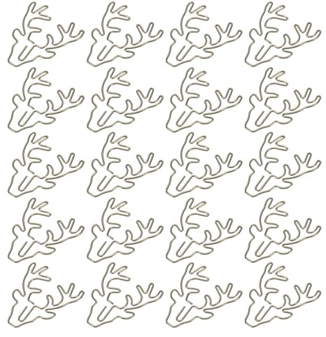 YOKIVE 20 Stück Büroklammer, Tierförmige Klammern, Halten Sie den Tisch ordentlich, Ideal für Büro, Kunst, Zuhause, täglichen Gebrauch (Bronzeton, 1,9 Zoll)