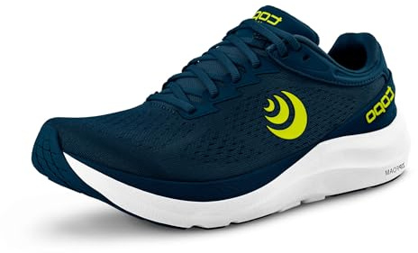 Topo Athletic Herren Phantom 3 Sneaker, Marineblau/Limettengrün, 45 EU