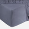 DoubleDry Spannbettlaken Jersey 90x200cm - 100% Baumwolle - Spannbetttuch - 28cm Steg - Graublau