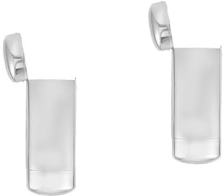 COLLBATH 2 Custodie Per Occhiali Da Viaggio in Metallo Con Clip Argentata Per Occhiali Da Sole Rigide E Sottili Per Donne Organizer Per Occhiali Da Sole Organizer in Alluminio