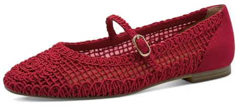 Tamaris Women 1-22149-44 Ballerina, red, 6 UK