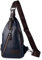 Notebook Handytasche Mit GeldböRse Zum UmhäNgen koreanische Herren große Kapazität modische Reißverschluss Brust Reitumhängetasche Aktentasche GeldböRsen (Blue, One Size)