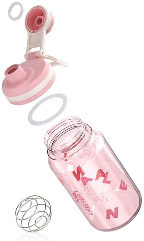 PZMLOASN Protein Shaker,shaker für eiweiß- & sportgetränke- für super cremige Fitness Eiweiß Shaker,shaker proteinshake 800ml - Langlebiger, Auslaufsicherer, gym shaker BPA-frei (Rosa, 800ML)