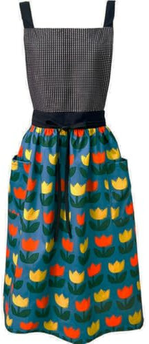 Genérico Delantal para mujeres, con 2 bolsillos, impermeable y ajustable, para jardinería, cocina, pintura, limpieza, manicura