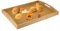 Qussedser Holztablett mit Griffen, Wohnzimmer, Couchtisch, Fußhocker, übergroßes Holztablett, Frühstücksdekoration
